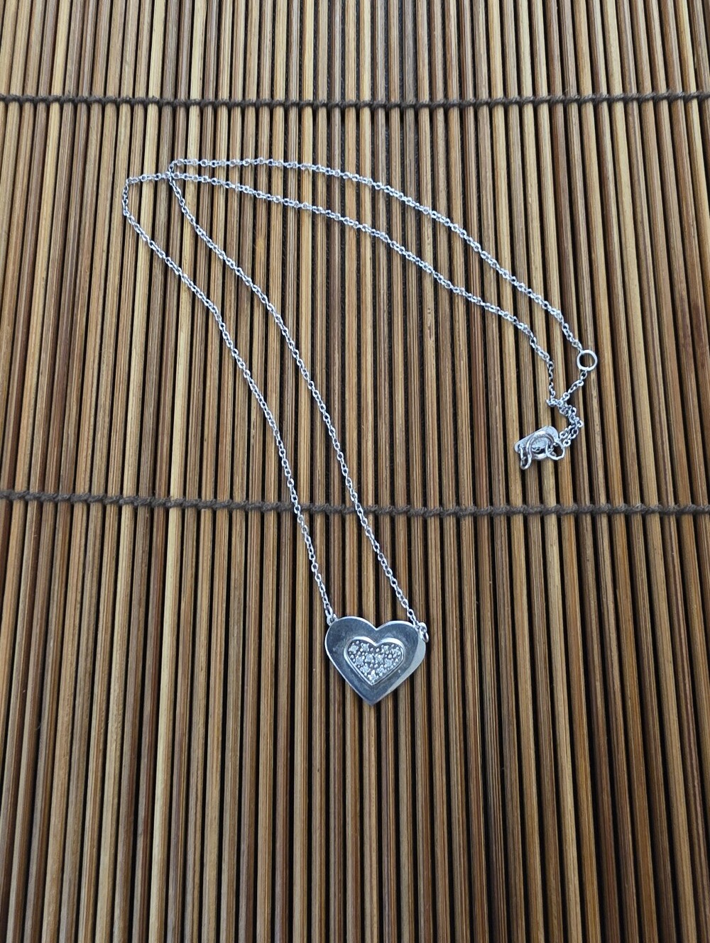 925 Silver Diamond Heart Adina Reyter Necklace